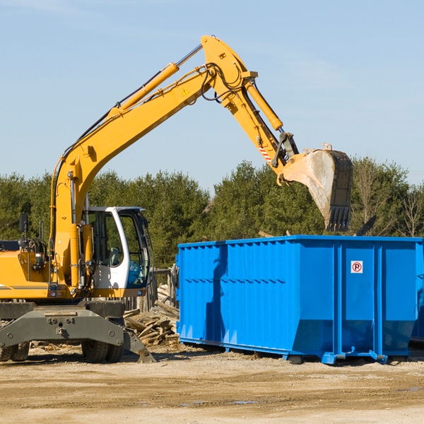 can i choose the location where the residential dumpster will be placed in Pelham